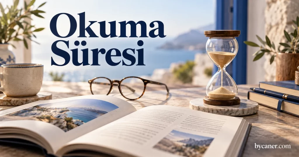 Okuma Süresi konusunu anlatan bycaner.com kapak illüstrasyonu