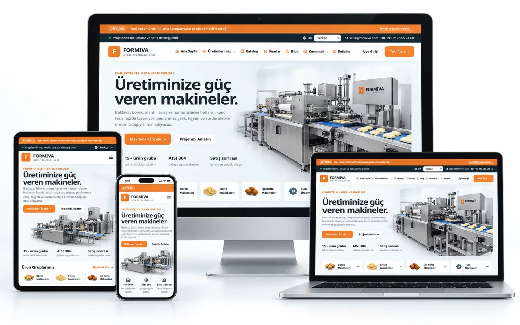 FORMIVA – Makina Web Tasarımım