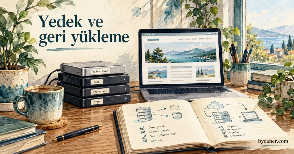 WordPress — Yedek ve geri yükleme konulu eğitim kapağı